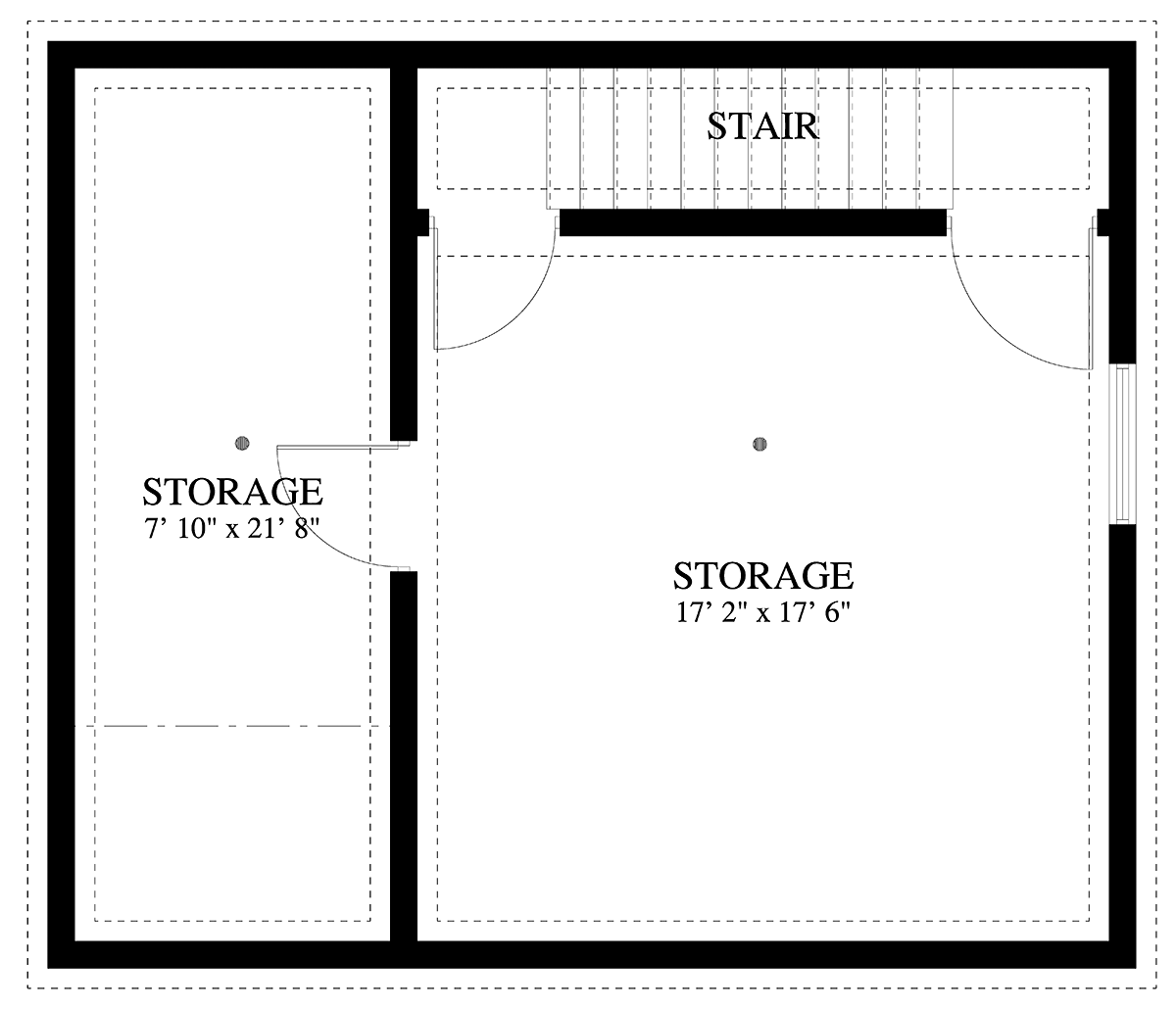 Garage Plan 50581 - 2 Car Garage Apartment Lower Level