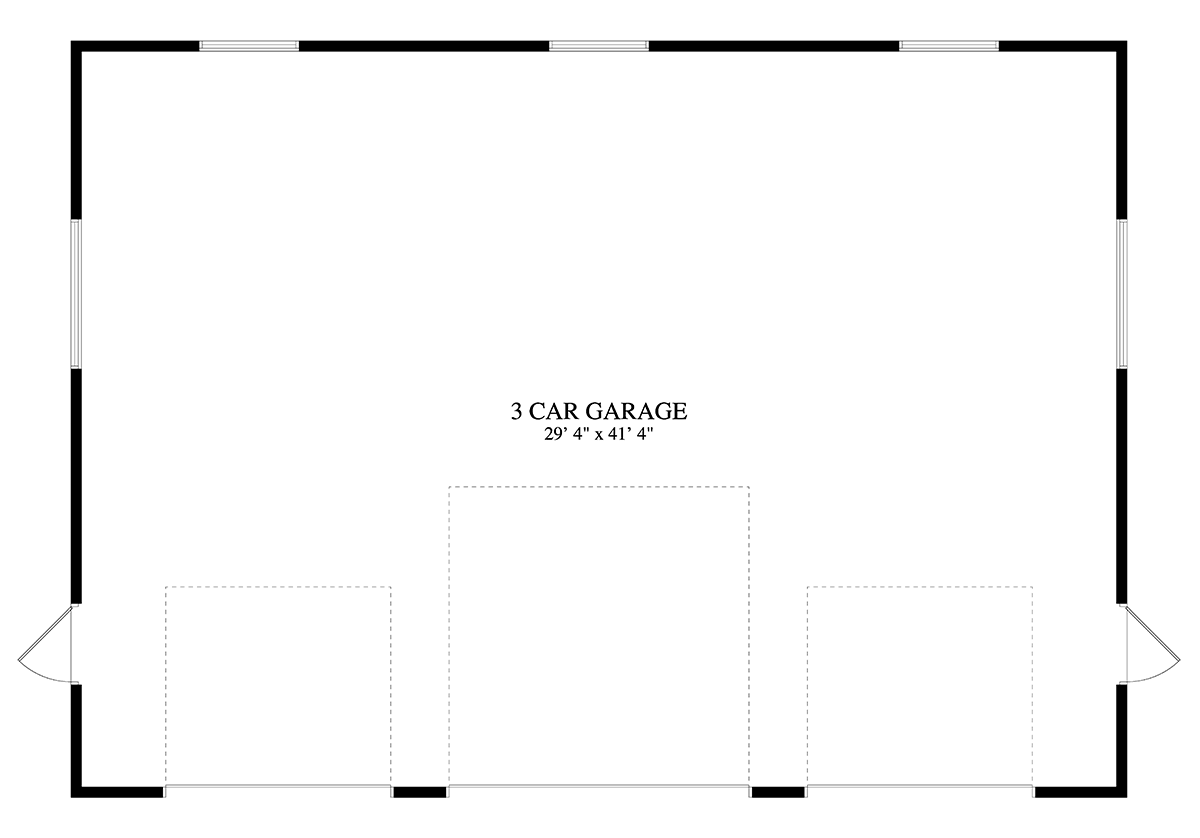 Garage Plan 50582 - 3 Car Garage Level One