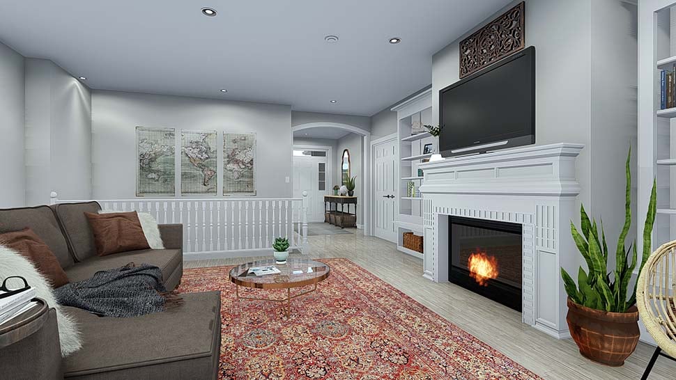 Craftsman, New American Style, Traditional Plan with 4490 Sq. Ft., 5 Bedrooms, 4 Bathrooms, 3 Car Garage Picture 13