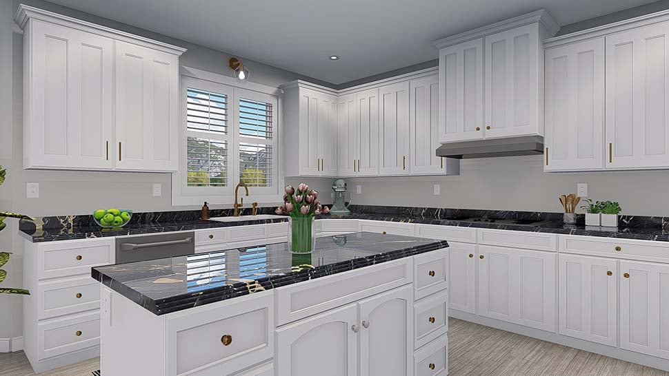 Craftsman, New American Style, Traditional Plan with 4490 Sq. Ft., 5 Bedrooms, 4 Bathrooms, 3 Car Garage Picture 16