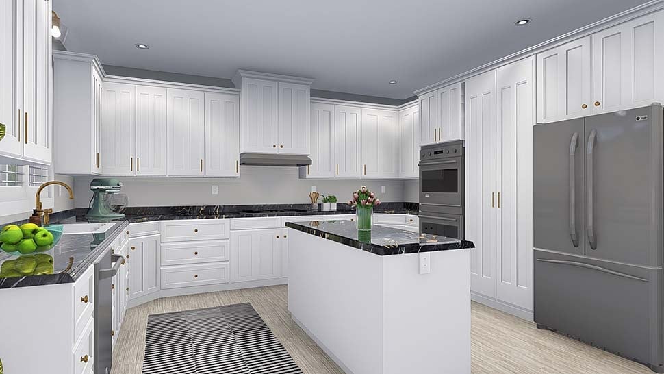Craftsman, New American Style, Traditional Plan with 4490 Sq. Ft., 5 Bedrooms, 4 Bathrooms, 3 Car Garage Picture 17