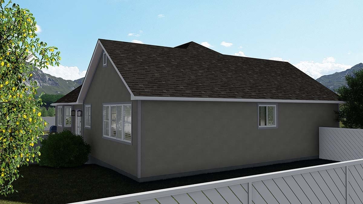 Craftsman, New American Style, Traditional Plan with 4490 Sq. Ft., 5 Bedrooms, 4 Bathrooms, 3 Car Garage Picture 3