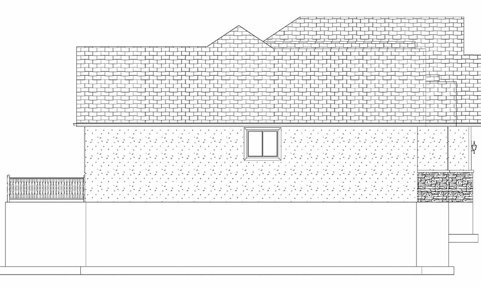 Craftsman, New American Style, Traditional Plan with 4490 Sq. Ft., 5 Bedrooms, 4 Bathrooms, 3 Car Garage Picture 35