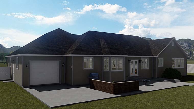 Craftsman, New American Style, Traditional Plan with 4490 Sq. Ft., 5 Bedrooms, 4 Bathrooms, 3 Car Garage Picture 6