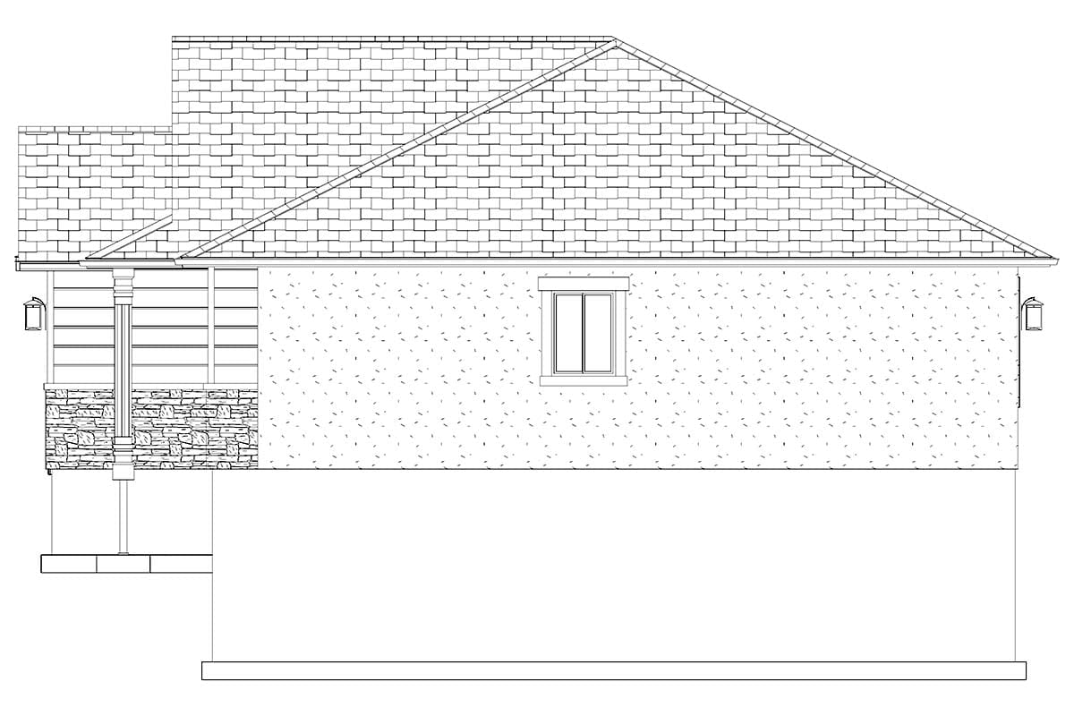 Craftsman, New American Style, Traditional Plan with 2963 Sq. Ft., 5 Bedrooms, 3 Bathrooms, 3 Car Garage Picture 42