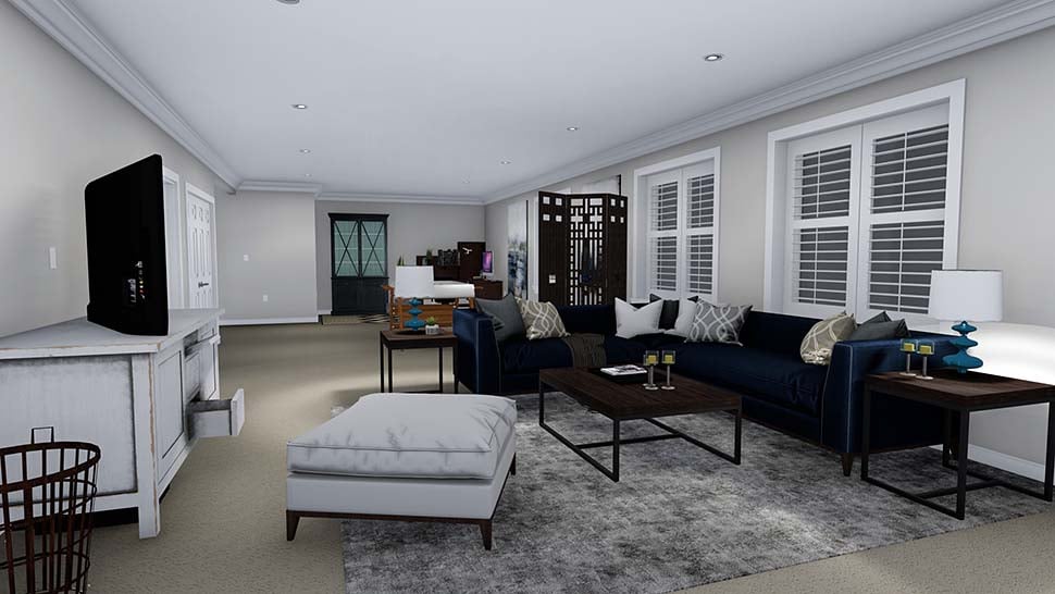 Craftsman, New American Style, Traditional Plan with 2963 Sq. Ft., 5 Bedrooms, 3 Bathrooms, 3 Car Garage Picture 10