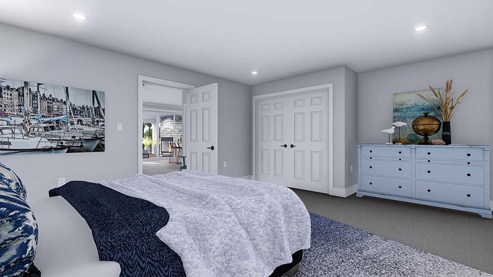 Cottage, Craftsman, Traditional Plan with 1305 Sq. Ft., 1 Bedrooms, 3 Bathrooms, 2 Car Garage Picture 18
