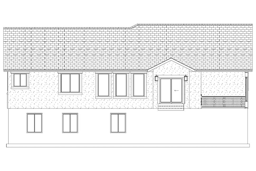 Ranch, Traditional Plan with 1689 Sq. Ft., 3 Bedrooms, 2 Bathrooms, 3 Car Garage Picture 11