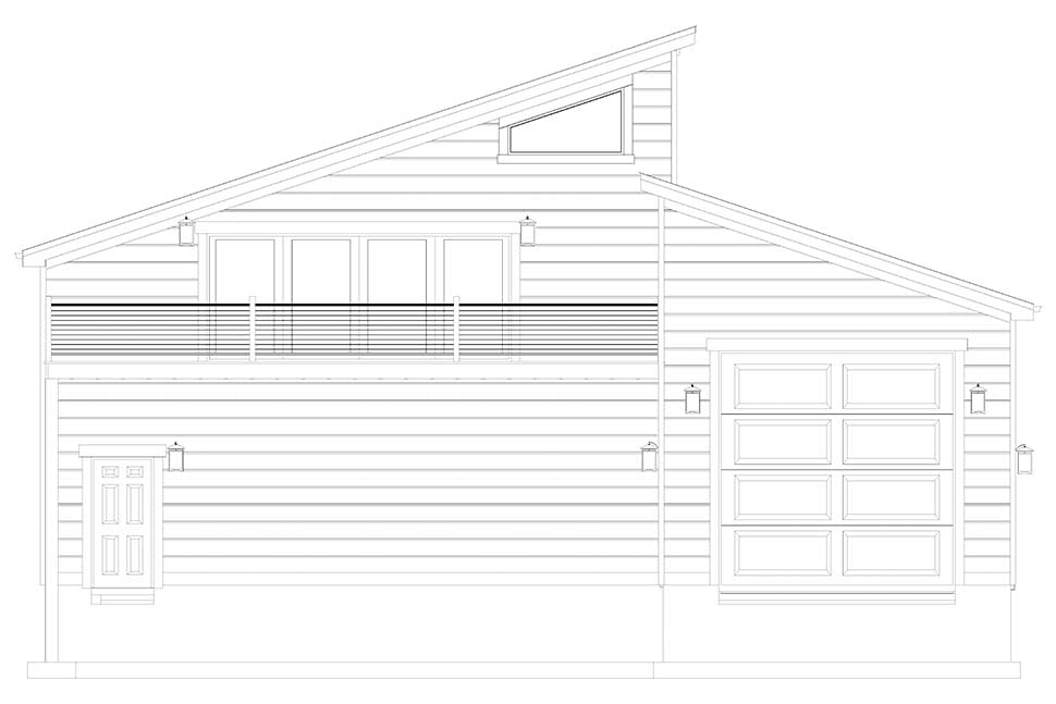 Contemporary, Modern Plan with 909 Sq. Ft., 1 Bedrooms, 2 Bathrooms, 3 Car Garage Picture 13