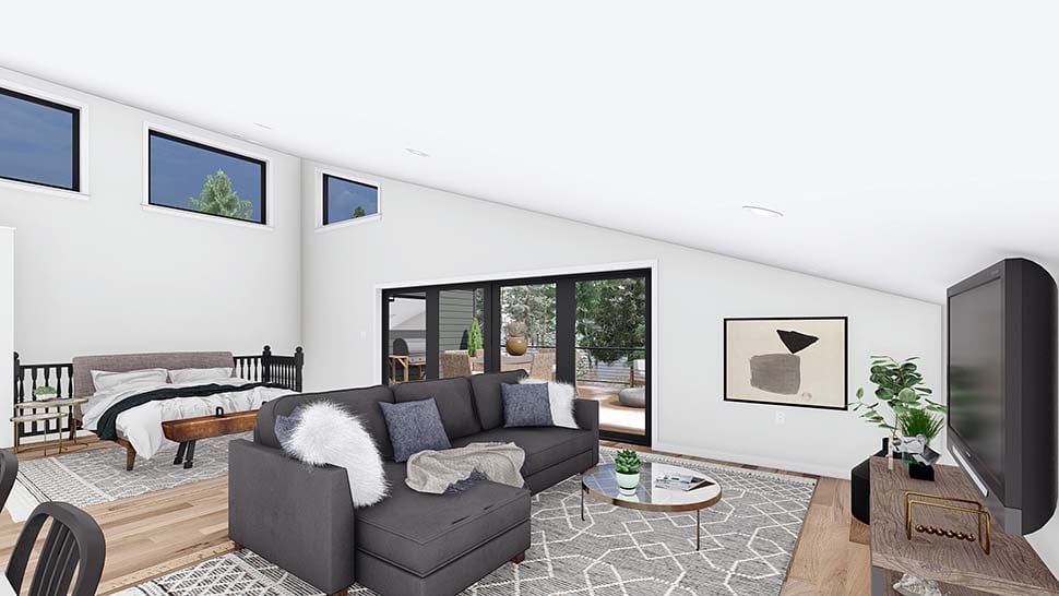 Contemporary, Modern Plan with 909 Sq. Ft., 1 Bedrooms, 2 Bathrooms, 3 Car Garage Picture 9