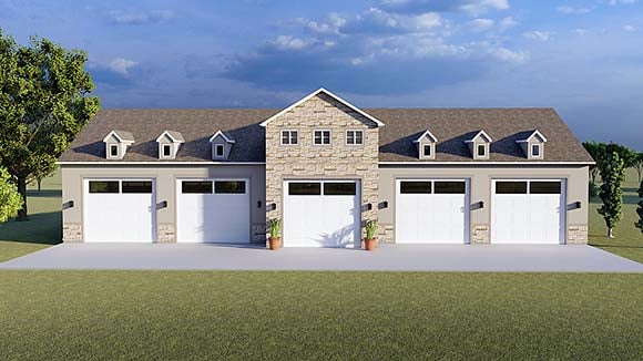 Garage-Living Plan 50595