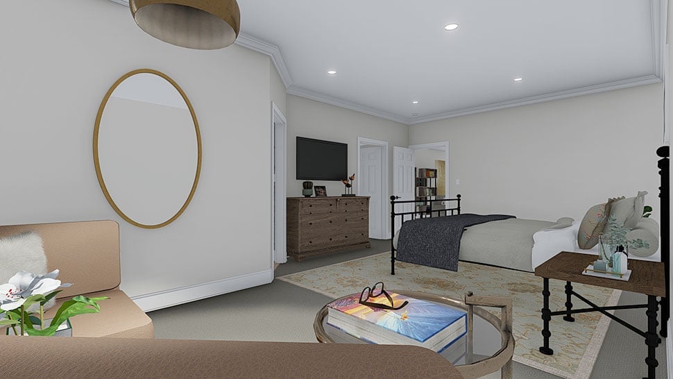 Country, Traditional Plan with 3709 Sq. Ft., 3 Bedrooms, 3 Bathrooms, 5 Car Garage Picture 23
