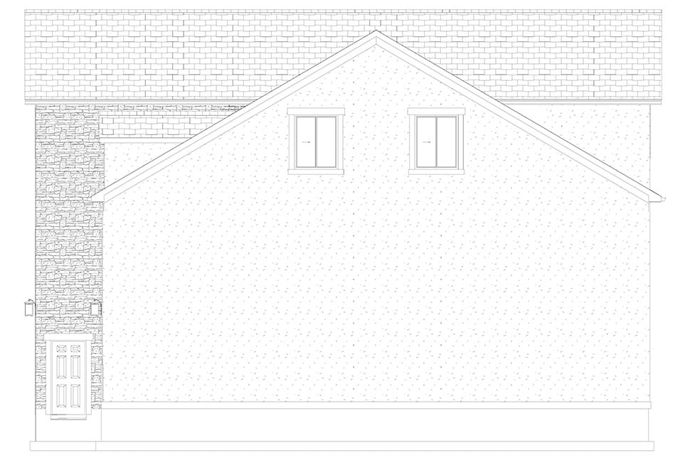 Country, Traditional Plan with 3709 Sq. Ft., 3 Bedrooms, 3 Bathrooms, 5 Car Garage Picture 30