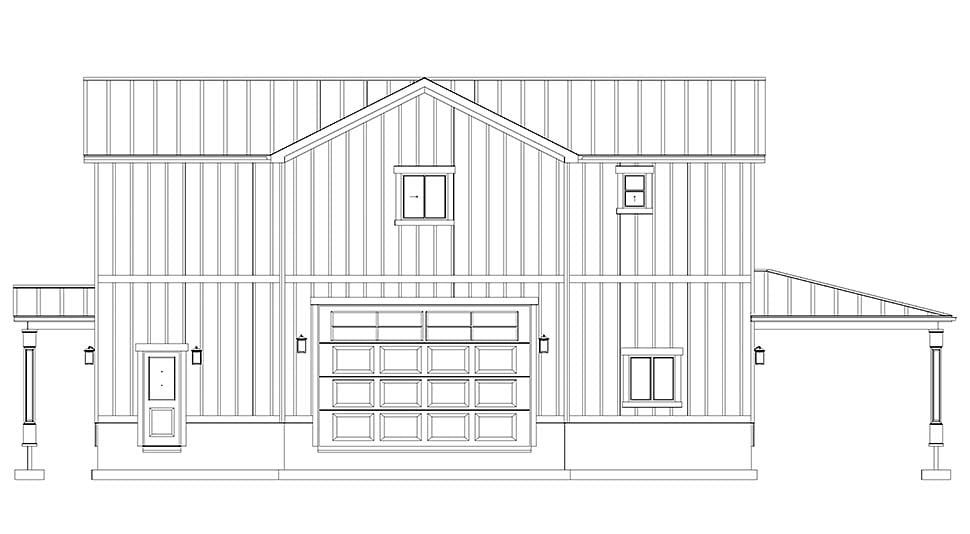 Barndominium, Country, Farmhouse, New American Style Plan with 2249 Sq. Ft., 2 Bedrooms, 3 Bathrooms, 2 Car Garage Picture 18