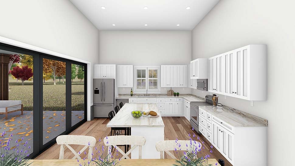 Barndominium, Country, Farmhouse, New American Style Plan with 2249 Sq. Ft., 2 Bedrooms, 3 Bathrooms, 2 Car Garage Picture 8