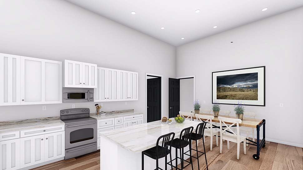 Barndominium, Country, Farmhouse, New American Style Plan with 2249 Sq. Ft., 2 Bedrooms, 3 Bathrooms, 2 Car Garage Picture 9