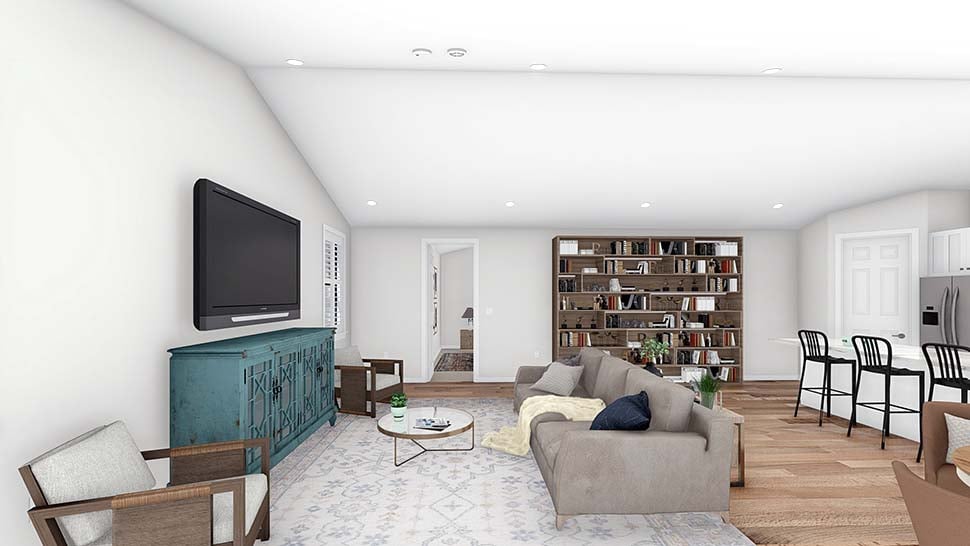 Barndominium, Country, Farmhouse, New American Style Plan with 2249 Sq. Ft., 2 Bedrooms, 3 Bathrooms, 2 Car Garage Picture 10