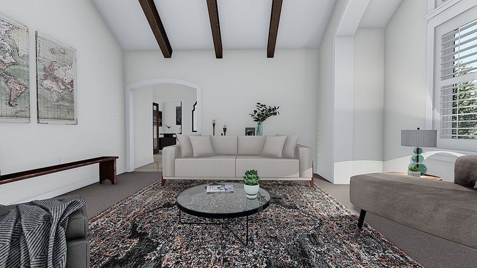 Ranch, Traditional Plan with 2428 Sq. Ft., 4 Bedrooms, 3 Bathrooms, 3 Car Garage Picture 21