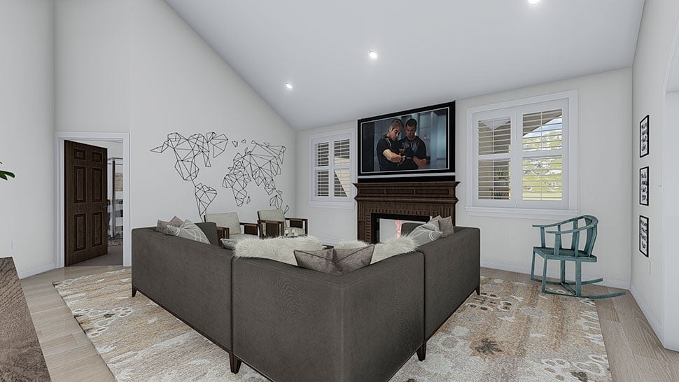 Ranch, Traditional Plan with 2428 Sq. Ft., 4 Bedrooms, 3 Bathrooms, 3 Car Garage Picture 32