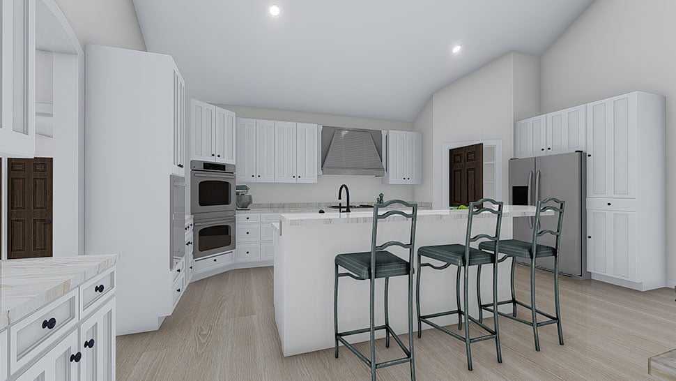 Ranch, Traditional Plan with 2428 Sq. Ft., 4 Bedrooms, 3 Bathrooms, 3 Car Garage Picture 35