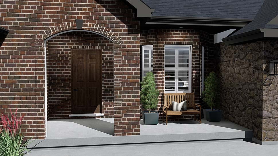 Ranch, Traditional Plan with 2428 Sq. Ft., 4 Bedrooms, 3 Bathrooms, 3 Car Garage Picture 9