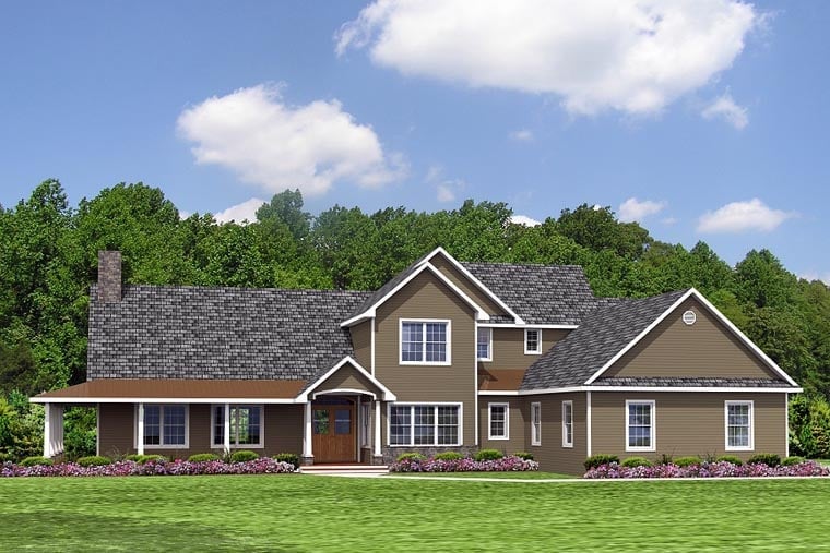 Colonial, Cottage, Country, Craftsman, Farmhouse, Ranch, Southern, Traditional Plan with 5472 Sq. Ft., 4 Bedrooms, 3 Bathrooms, 2 Car Garage Picture 2
