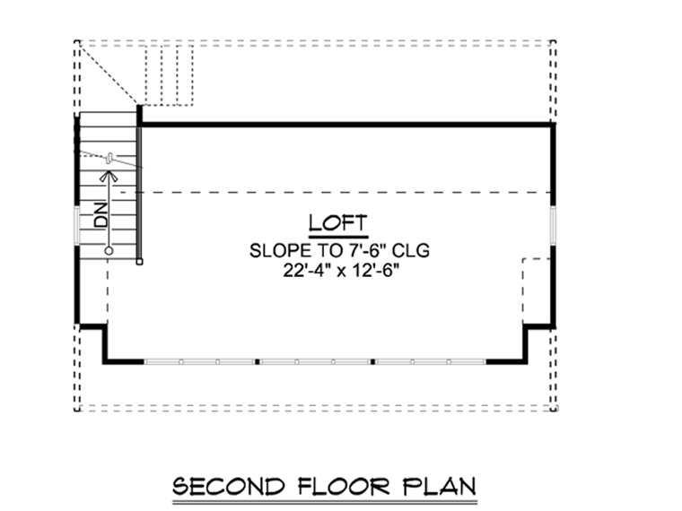 Garage Plan 50626 - 2 Car Garage Level Two