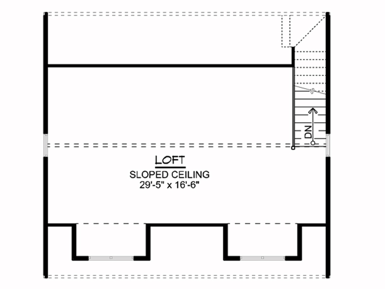 Garage Plan 50630 - 2 Car Garage Level Two