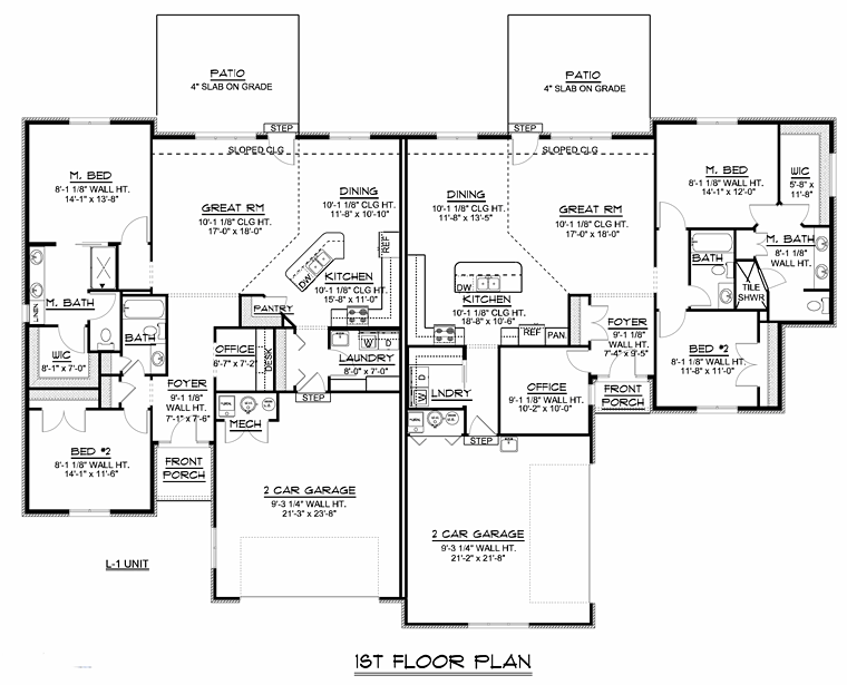 Multi-Family Plan 50632 Level One