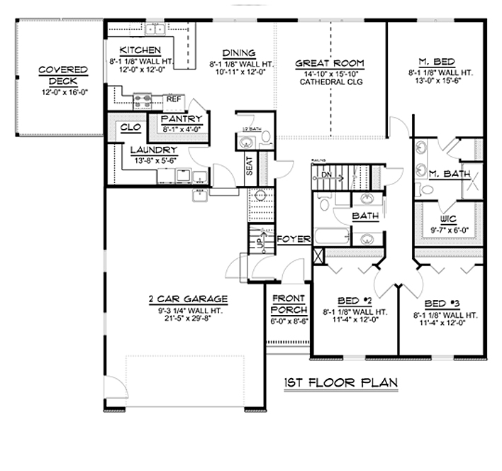 House Plan 50646 Level One