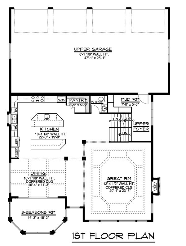House Plan 50700 Level One