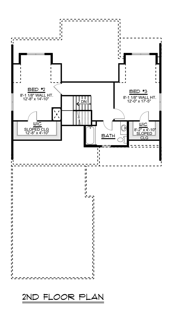 House Plan 50704 Level Two