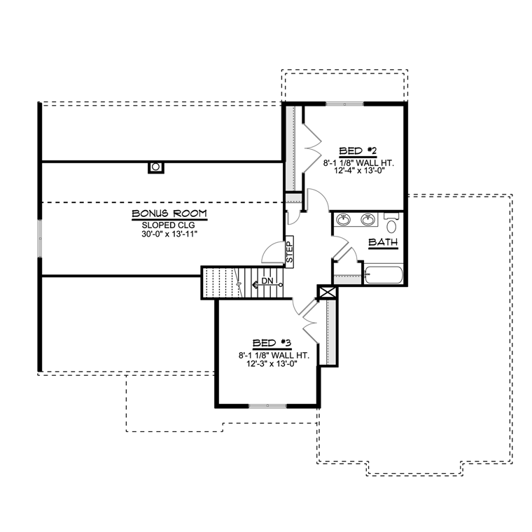 House Plan 50713 Level Two
