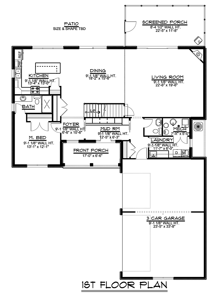 House Plan 50761 Level One