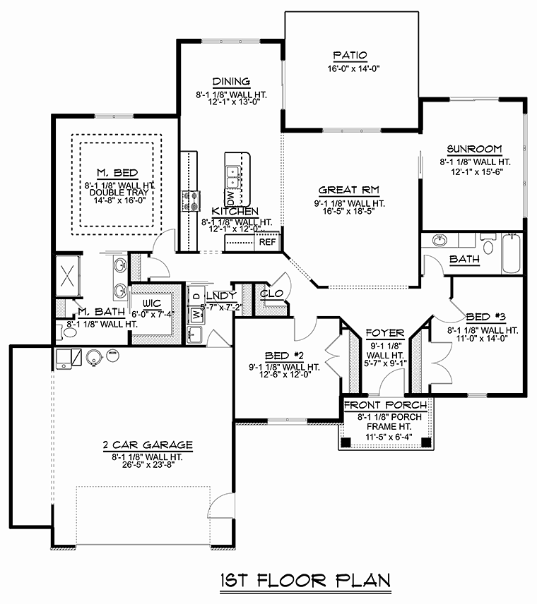 House Plan 50779 Level One