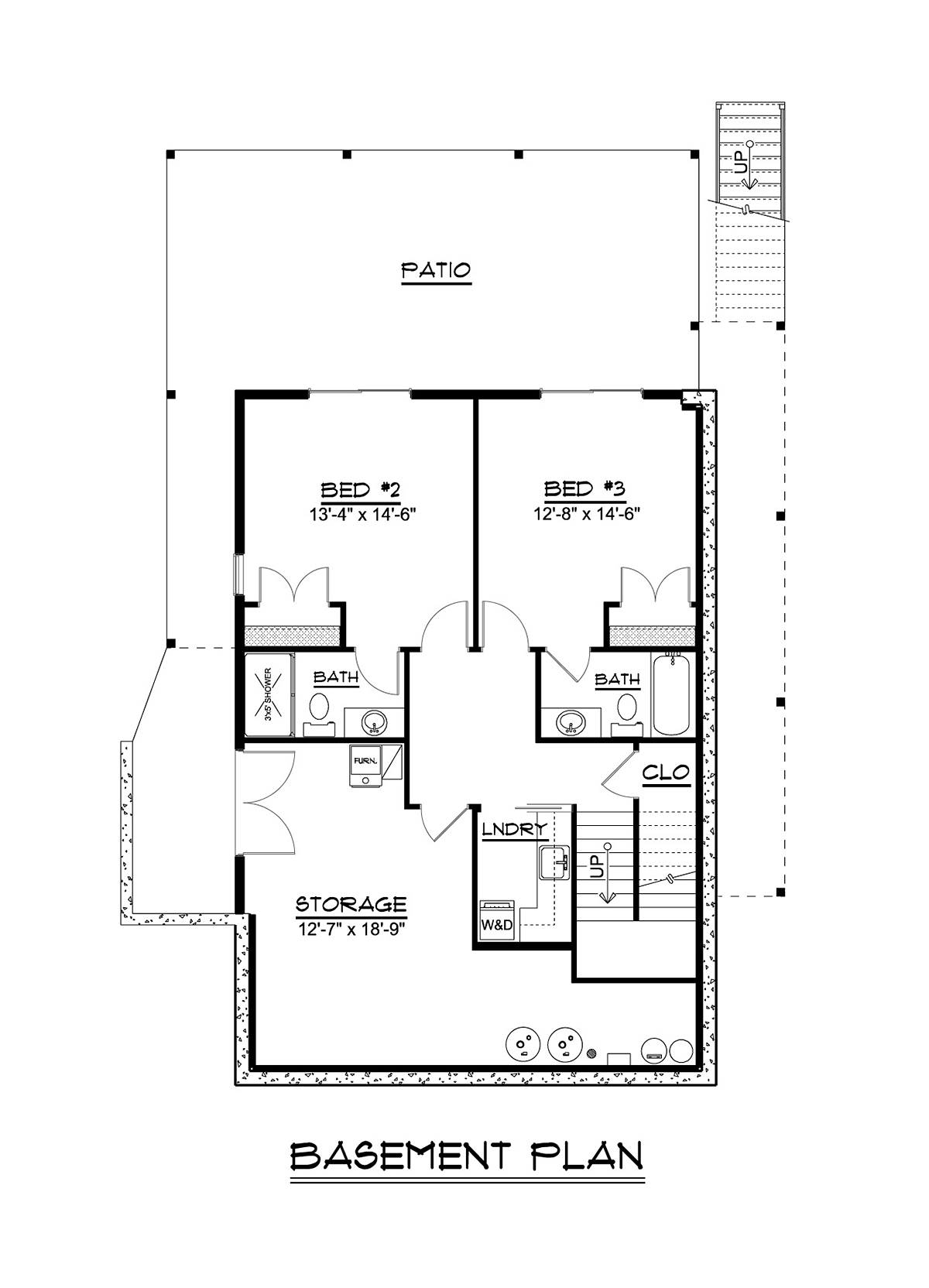 House Plan 50788 Lower Level