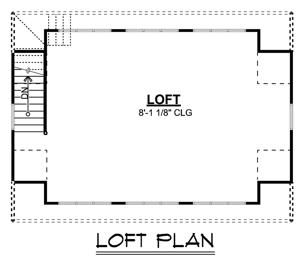 Garage Plan 50793 - 3 Car Garage Level Two