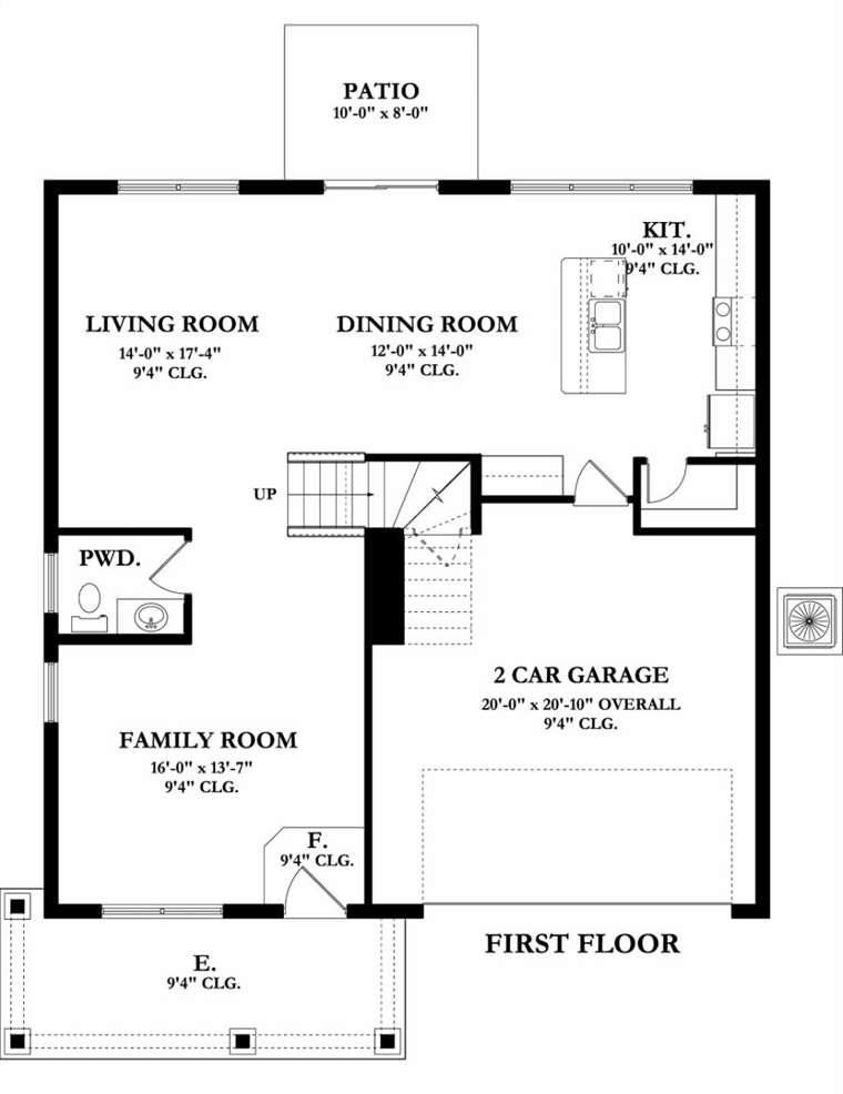 House Plan 50858 Level One