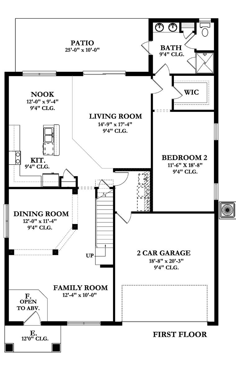 House Plan 50860 Level One
