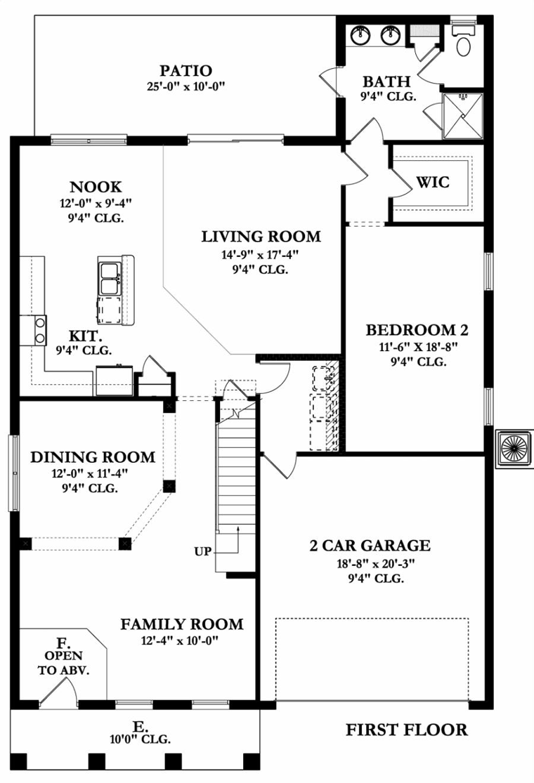 House Plan 50861 Level One