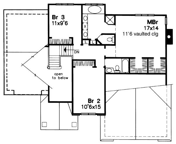 House Plan 51013 Level Two