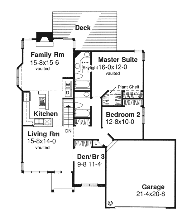 House Plan 51016 Level One