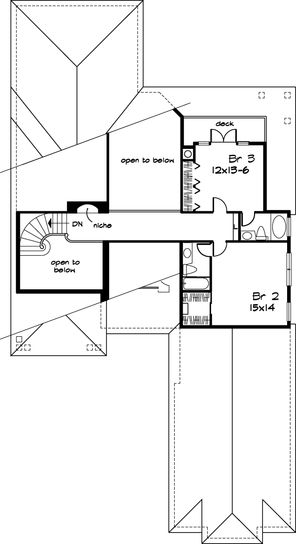 House Plan 51109 Level Two