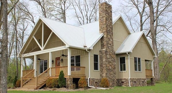 Cabin, Country, Farmhouse Plan with 1972 Sq. Ft., 3 Bedrooms, 4 Bathrooms Elevation