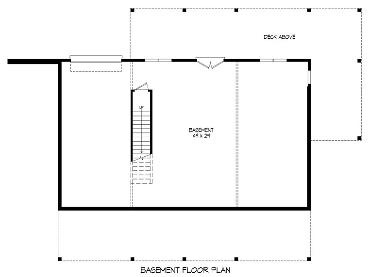 House Plan 51422 Lower Level
