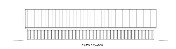 Garage Plan 51442 - 5 Car Garage Rear Elevation