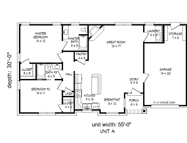 Multi-Family Plan 51473 Level One