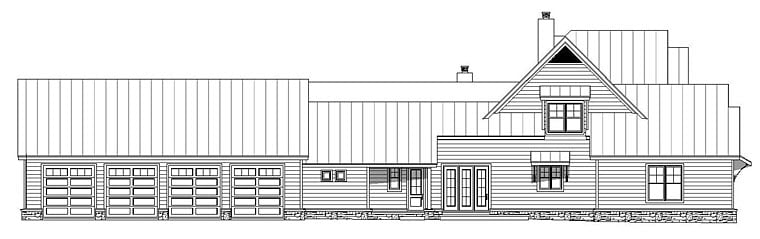 Traditional Plan with 5317 Sq. Ft., 5 Bedrooms, 5 Bathrooms, 3 Car Garage Picture 3