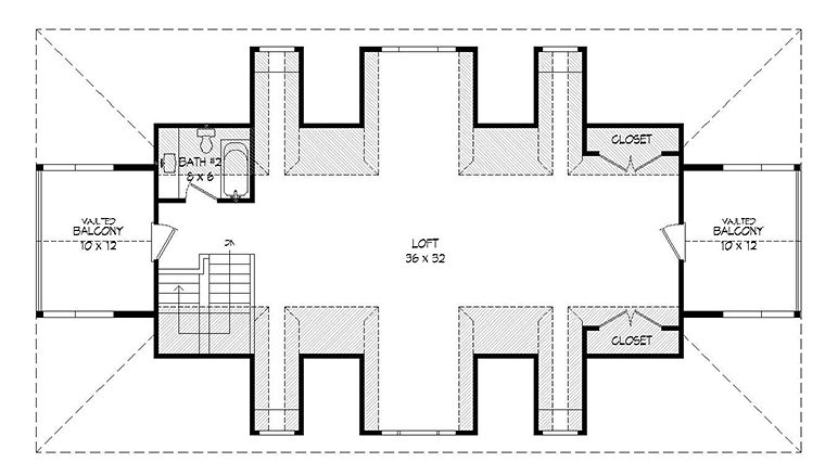 House Plan 51511 Level Two