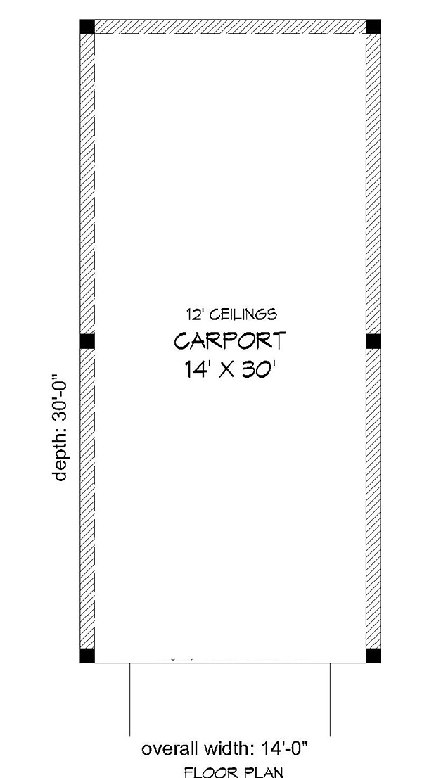 Garage Plan 51534 - 1 Car Garage Level One